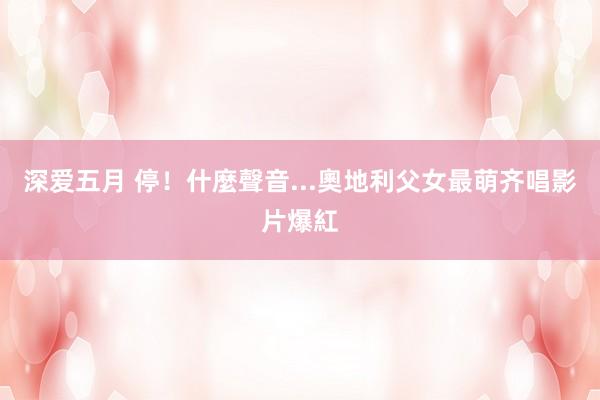 深爱五月 停！什麼聲音...奧地利父女最萌齐唱影片爆紅
